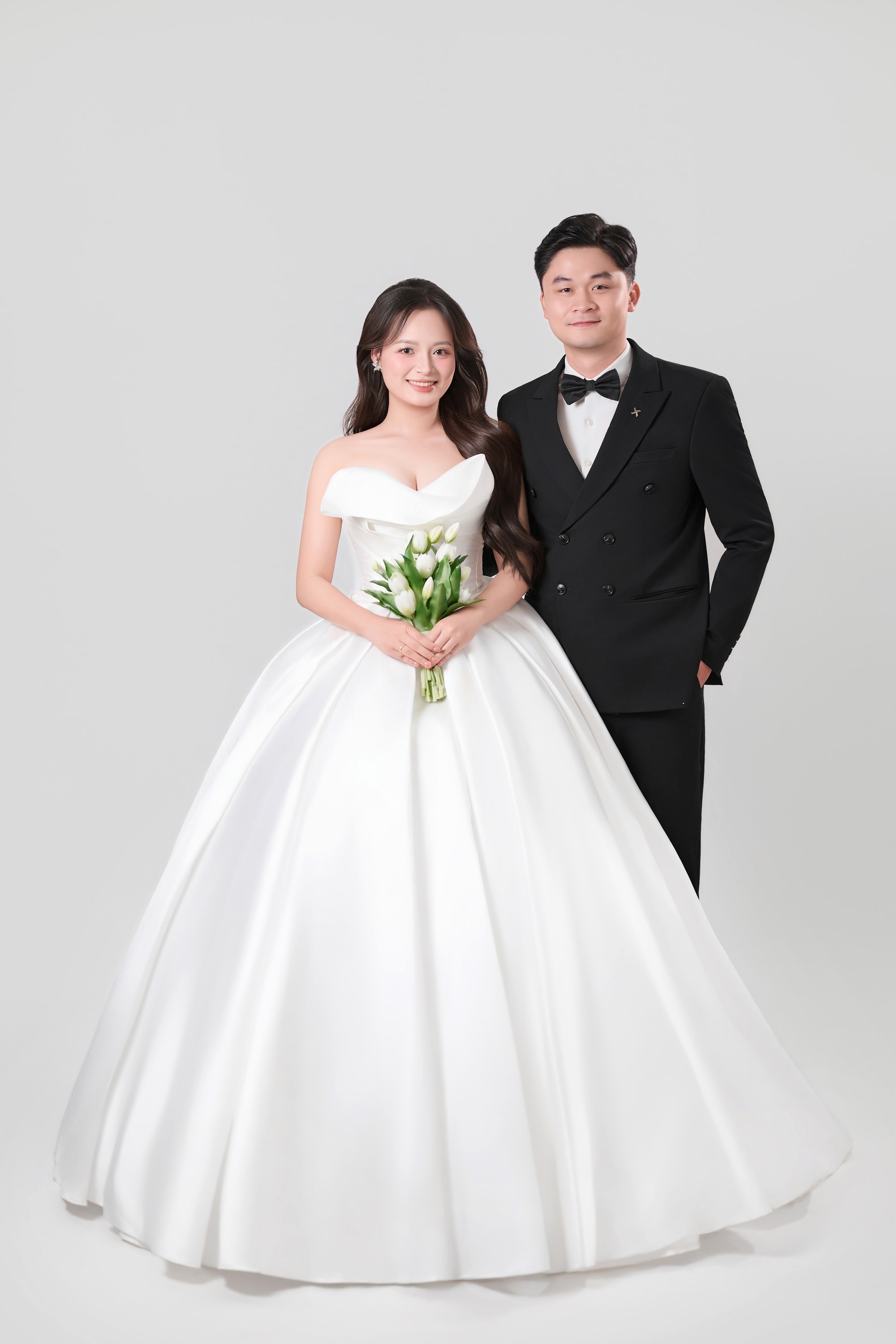 Diệu Thuý và Văn Thắng, bộ ảnh studio trắng, ảnh 4