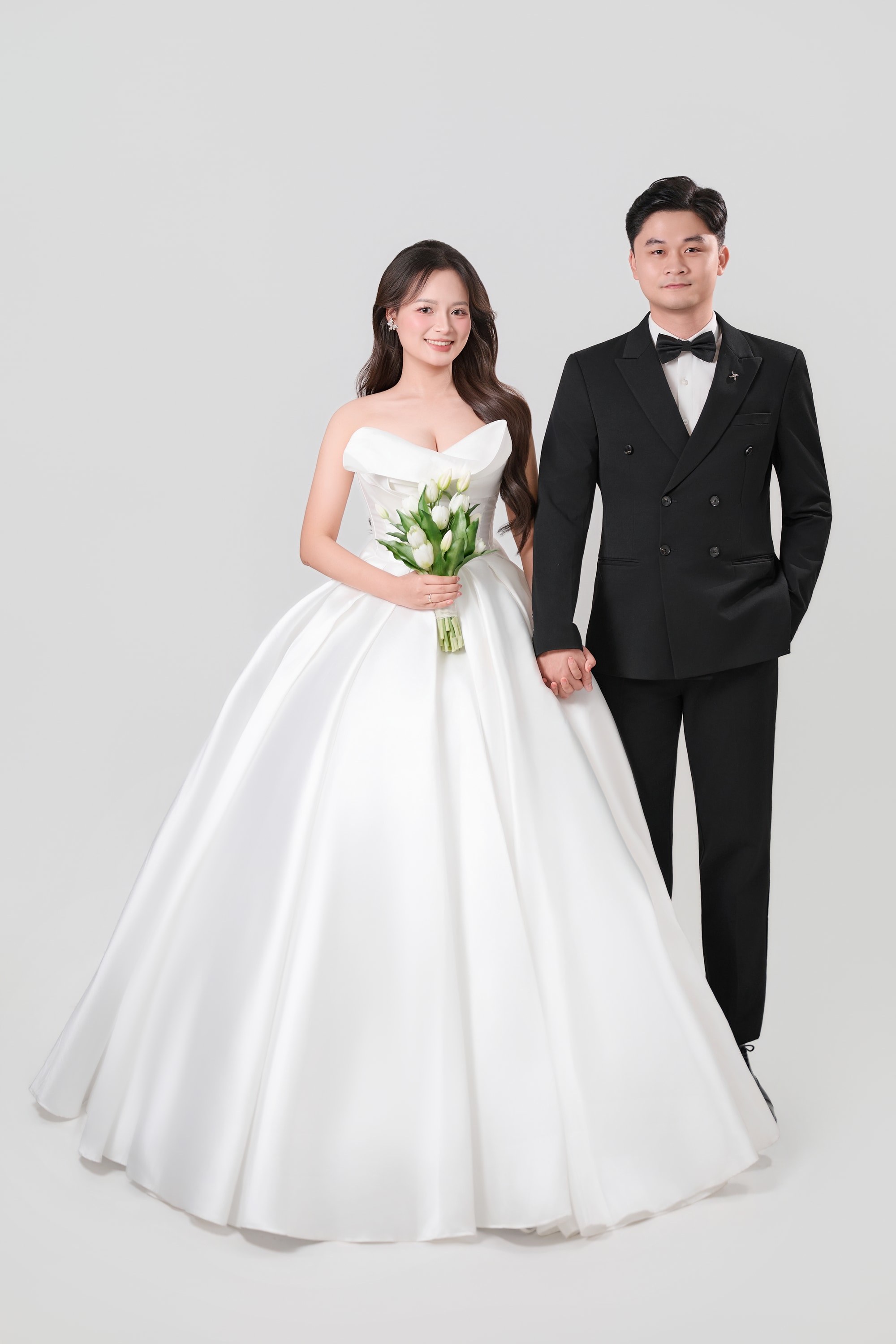 Diệu Thuý và Văn Thắng, bộ ảnh studio trắng, ảnh 2