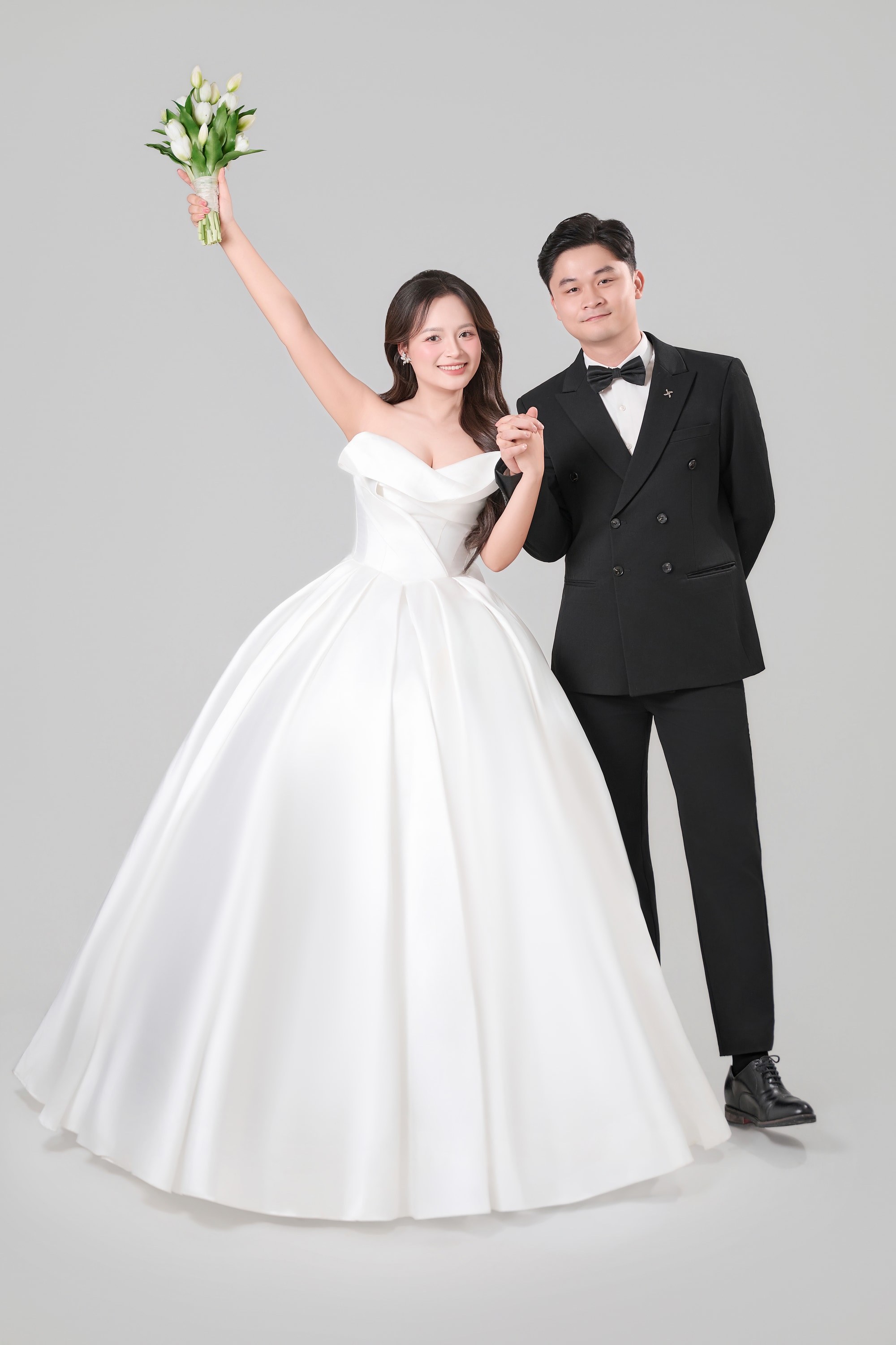 Diệu Thuý và Văn Thắng, bộ ảnh studio trắng, ảnh 1