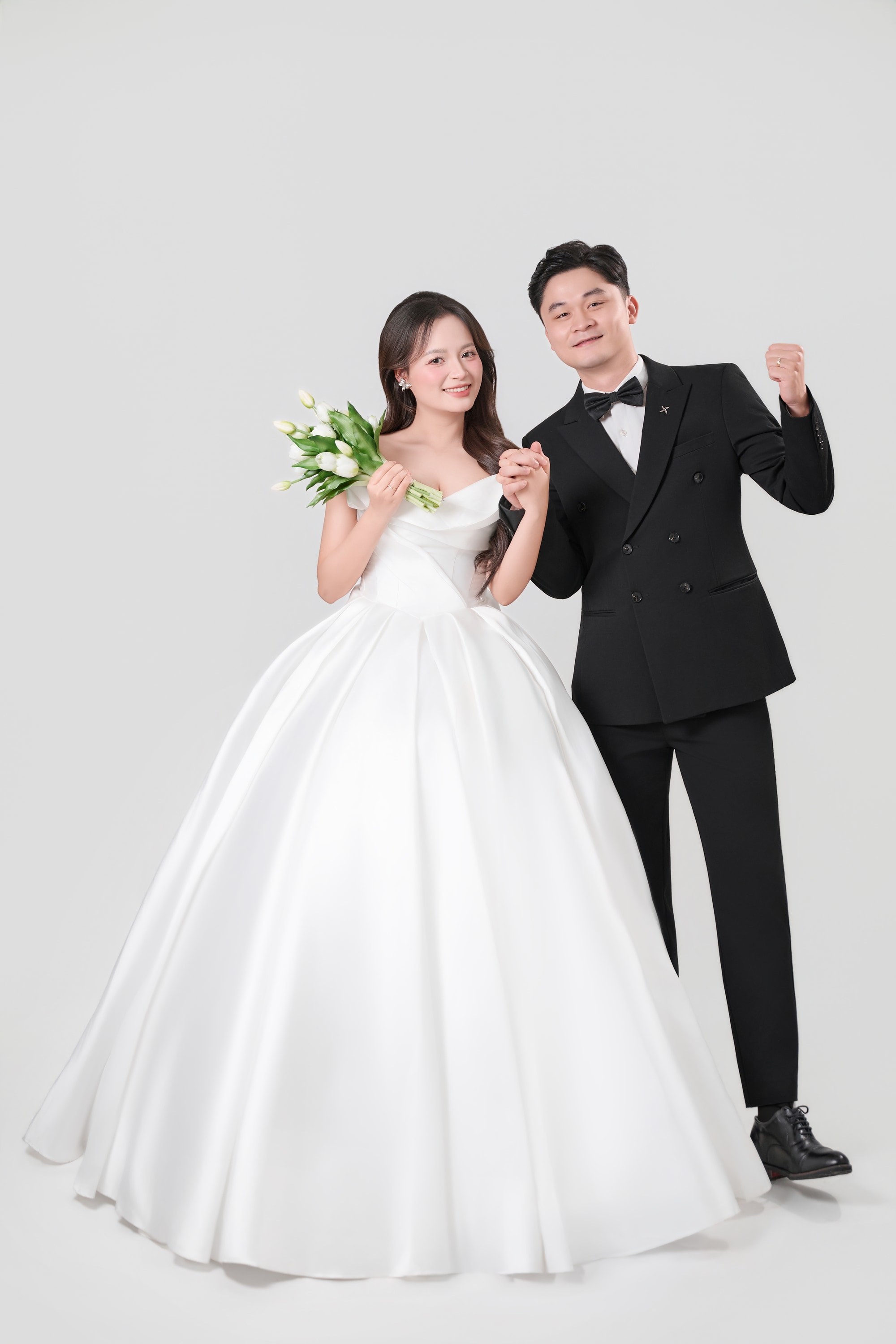 Diệu Thuý và Văn Thắng, bộ ảnh studio trắng, ảnh 3